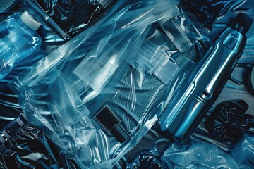 Poster - Various objects arranged on a table surface