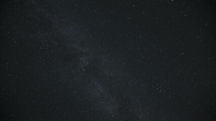 Wall Mural - Time-lapse of the Milky Way moving across the night sky. Captures the mesmerizing motion of stars and cosmic detail in a clear, dark sky.