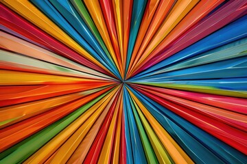 Aufkleber - A vibrant colorful circle