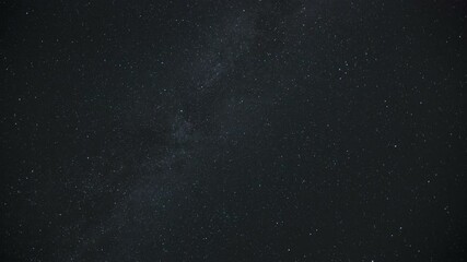Wall Mural - Time-lapse of the Milky Way moving across the night sky. Captures the mesmerizing motion of stars and cosmic detail in a clear, dark sky.