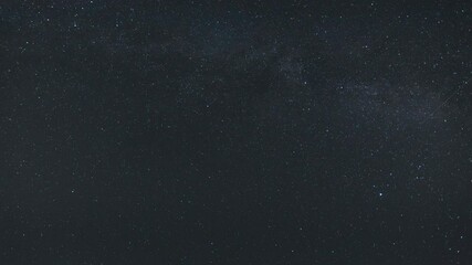 Wall Mural - Time-lapse of the Milky Way moving across the night sky. Captures the mesmerizing motion of stars and cosmic detail in a clear, dark sky.