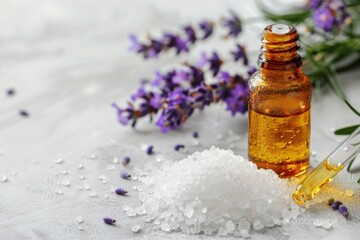 Poster - Aromatic oil and natural salt, great for wellness and self-care