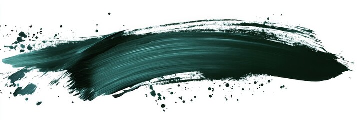 This distressed dark green brush stroke with splattered ink effects is perfect for artistic backgrounds, unique wallpapers, and captivating graphic designs that inspire creativity