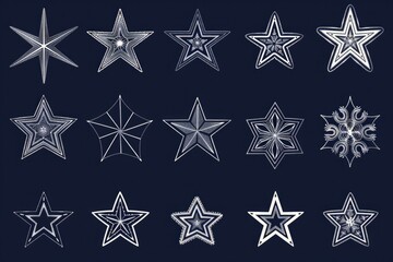 Aufkleber - A bunch of stars shining brightly on a dark and starry night sky