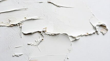 Wallpaper with white concrete textures on a light grey background.