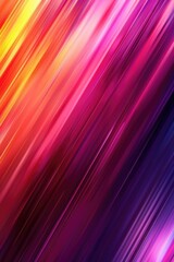 Poster - Abstract design with vibrant colors and geometric lines on a contrasting background