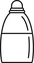 Poster - thermos flask keeping your drink hot or cold line icon