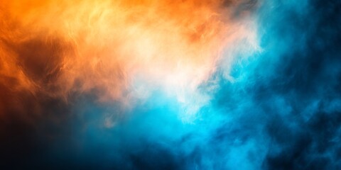 Poster - An artistic gradient background blending rich blue and vibrant orange hues, creating a stunning textured visual effect ideal for diverse design projects, enhancing creativity and depth