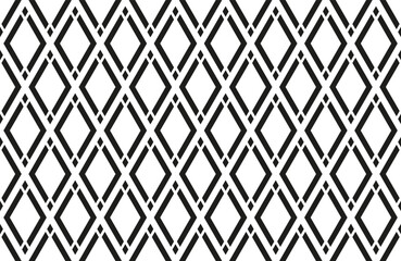 Canvas Print - Abstract Seamless Geometric Diamonds Pattern. 