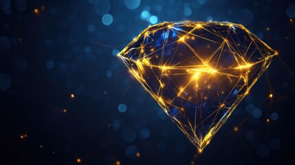 Diamond Abstract Art: A Digital Gem