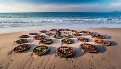 shells on the beach