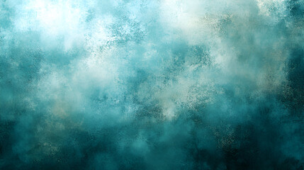 Poster - Abstract blue and teal textured background with soft cloud-like patterns ideal for artistic or design projects