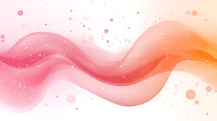 Poster - Abstract swirling waves of pink and orange tones create a soft, dreamy background suitable for various design projects and presentations