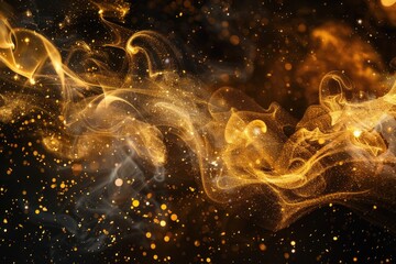 Poster - A close-up shot of a fire with thick smoke billowing out, great for use in scenes where smoke and heat are key elements
