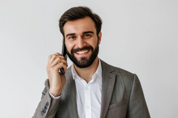 Aufkleber - A person holding a cell phone and engaged in conversation