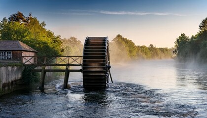 Poster - bridge over the river