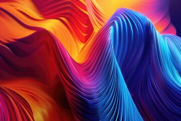 Aufkleber - A close-up view of a colorful background