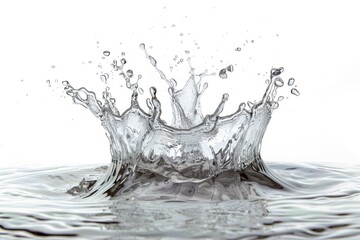 Poster - A splash of water on the surface of a body of water