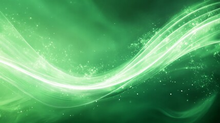 Wall Mural - Abstract Green Wave Background