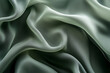 © AI_images - A modern abstract background with flowing 3D silk fabric in gradient hues of dark green to light olive. The fabricâ€™s smooth waves create a sophisticated, organic look.
