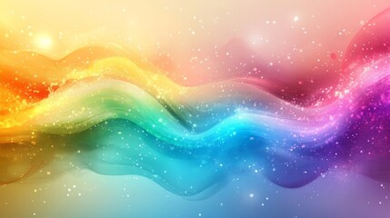 Wall Mural - Colorful Abstract Wave Background