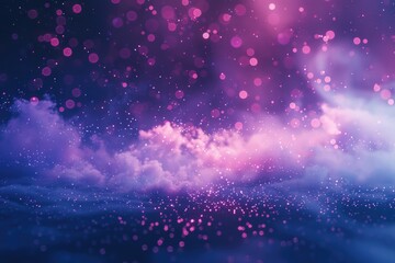 Aufkleber - A picture of clouds against a purple and blue background