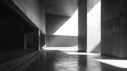 Poster - A hallway with a neutral background, suitable for use in various contexts