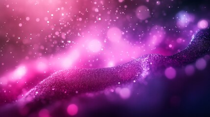 Wall Mural - Magical Pink And Purple Glitter Abstract Background