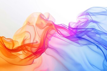 Aufkleber - Close up of colorful smoke on a white background