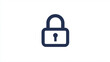 © Yaroslav Stepannikov - A line icon of a lock symbolizing security or login, website, line icons, on white background