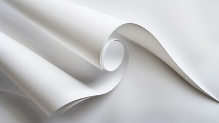 Wall Mural - A close-up shot of a blank sheet of white paper, suitable for use in educational or office settings