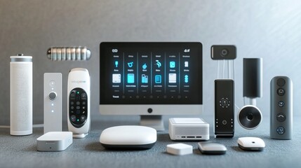 Wall Mural - the evolution of smart home devices and automation