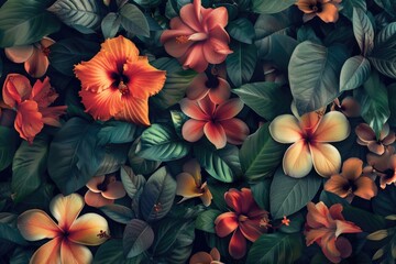 Poster - A close-up shot of a colorful flower bouquet