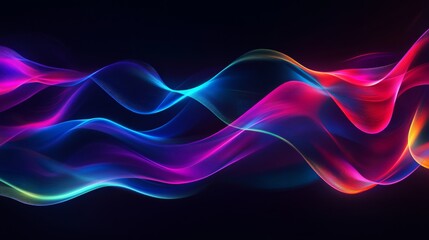 Poster - Immerse yourself in the experience of vibrant light trails that evoke a strong sense of speed and modernity. This captivating abstract visual represents the essence of dynamic motion beautifully