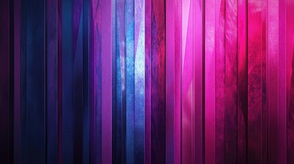 Leinwandbilder - 3D textured stripes in shades of purple blue and pink