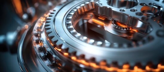 Poster - Close up of a mechanical component