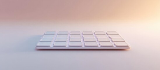 Poster - AI keyboard buttons isolated on a clean background
