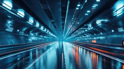 Poster - Futuristic Highway Setting