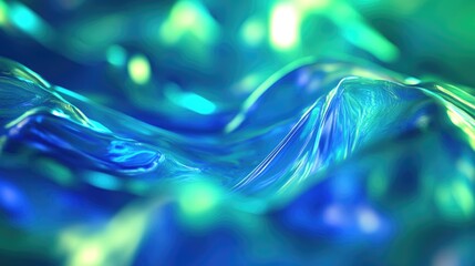 Poster - Vibrant abstract background with blue and green blur perfect for web design colorful and ideal as a wallpaper