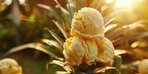 Wall Mural - Dole Plantation Pineapple Ice Cream