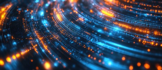 Poster - Concept of high speed mobile internet and next generation networks Focus on business modern technology and internet connectivity represented through 3D illustration