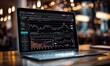 © piai - Forex Chart on a Laptop in Luxurious Location