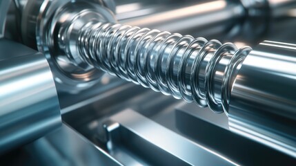 Poster - Screw tap in a metalwork process showcasing precision engineering and machining techniques Ideal for industrial or manufacturing contexts