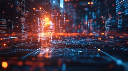 Poster - Abstract background featuring business or technology themes in a visually engaging design