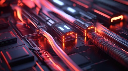 Poster - Connected cables with patches