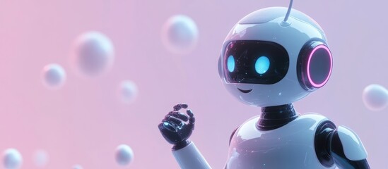 Poster - AI chatbot technology for online customer service Innovative digital robot applications and virtual assistants enhancing the online experience