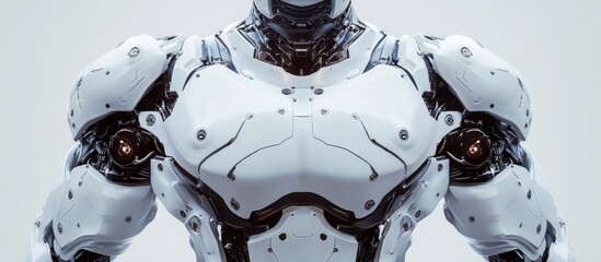 Poster - 3D illustration of a robotic upper body