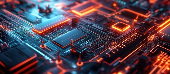 Aufkleber - Abstract on the Trends of Smart Devices and Machine Technology