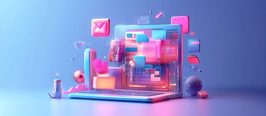 Poster - Digital learning technology concept
