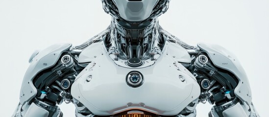 Poster - 3D illustration of a robotic upper body